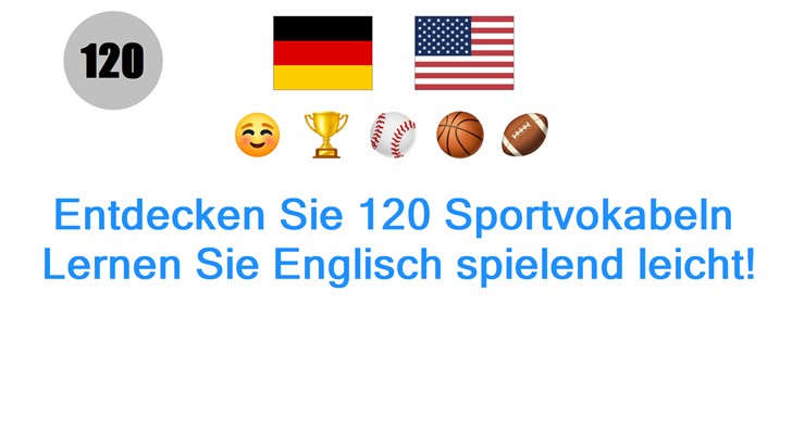 Entdecken Sie 120 Sportvokabeln: Lernen Sie Englisch spielend leicht!